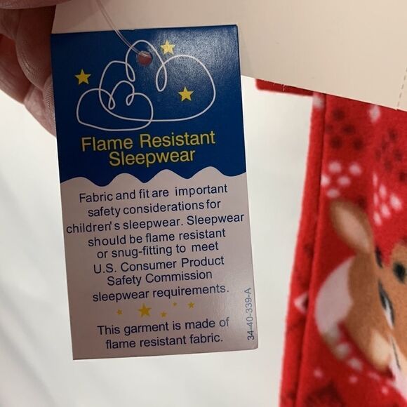 Rudolph Red-Nosed Reindeer toddler Holiday Sleep Pajamas - Picture 11 of 12